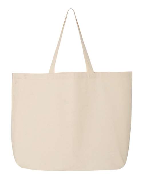 Q-Tees Q600 25L Jumbo Tote - Natural - front