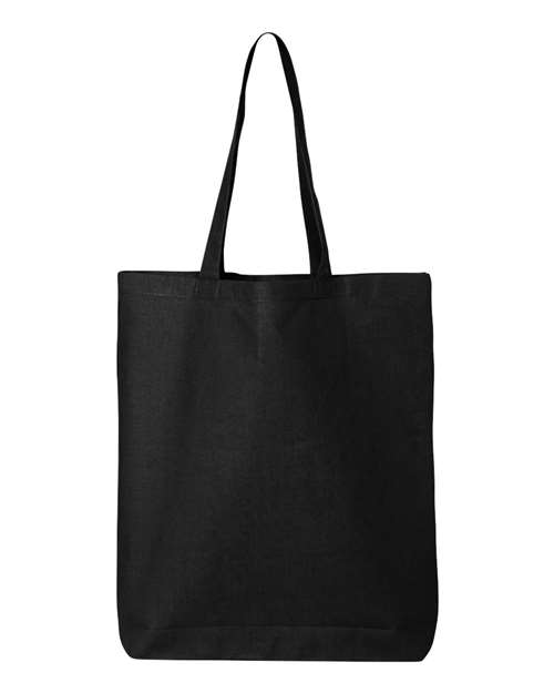 Q-Tees QTBG 12L Economical Tote - Black - front