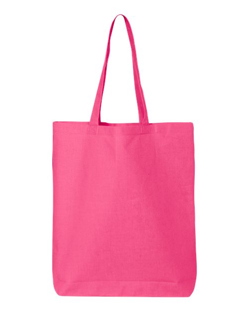 Q-Tees QTBG 12L Economical Tote - Hot Pink - front