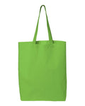 Q-Tees QTBG 12L Economical Tote - Lime - front