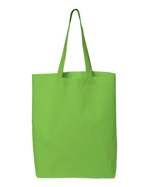 Q-Tees QTBG 12L Economical Tote - Lime - front