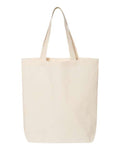 Q-Tees QTBG 12L Economical Tote - Natural - back