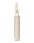 Q-Tees QTBG 12L Economical Tote - Natural - side
