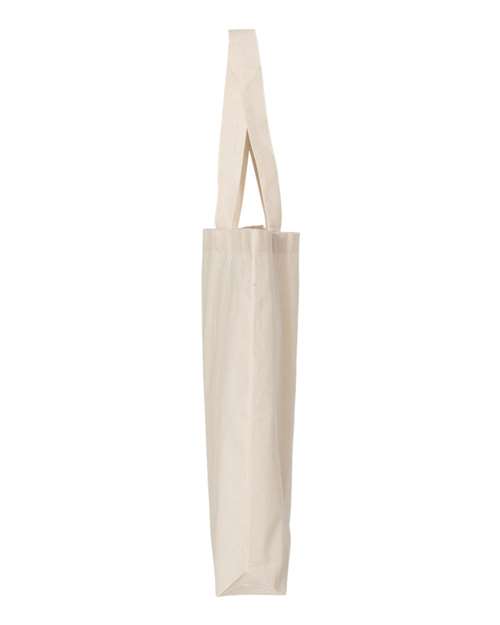 Q-Tees QTBG 12L Economical Tote - Natural - side