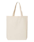 Q-Tees QTBG 12L Economical Tote - Natural - front