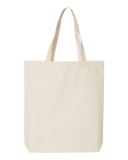 Q-Tees QTBG 12L Economical Tote - Natural - front