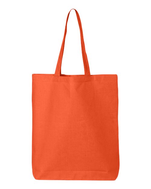 Q-Tees QTBG 12L Economical Tote - Orange - front