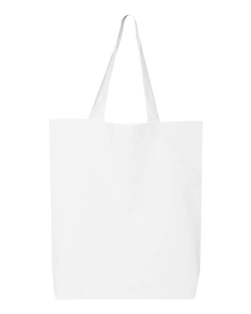 Q-Tees QTBG 12L Economical Tote - White - back