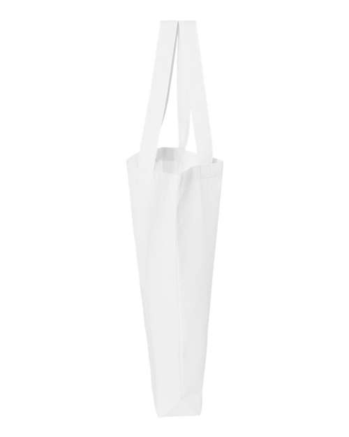 Q-Tees QTBG 12L Economical Tote - White - side