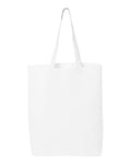 Q-Tees QTBG 12L Economical Tote - White - front