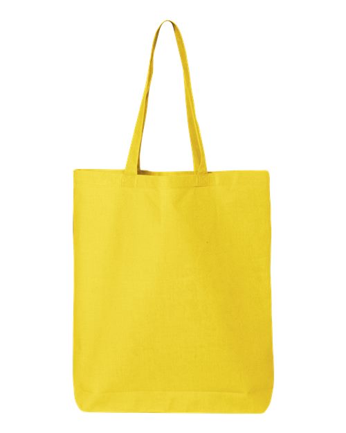 Q-Tees QTBG 12L Economical Tote - Yellow - front