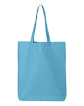 Q-Tees QTBG 12L Economical Tote - Turquoise - front