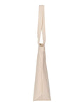 Q-Tees Q611 25L Zippered Tote - Natural - side