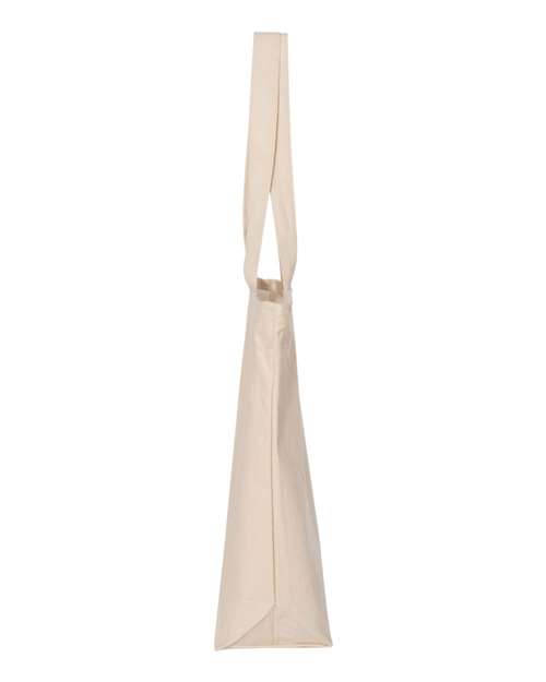 Q-Tees Q611 25L Zippered Tote - Natural - side