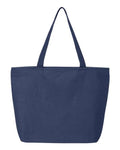 Q-Tees Q611 25L Zippered Tote - Navy - back