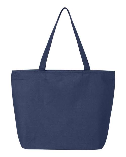 Q-Tees Q611 25L Zippered Tote - Navy - back