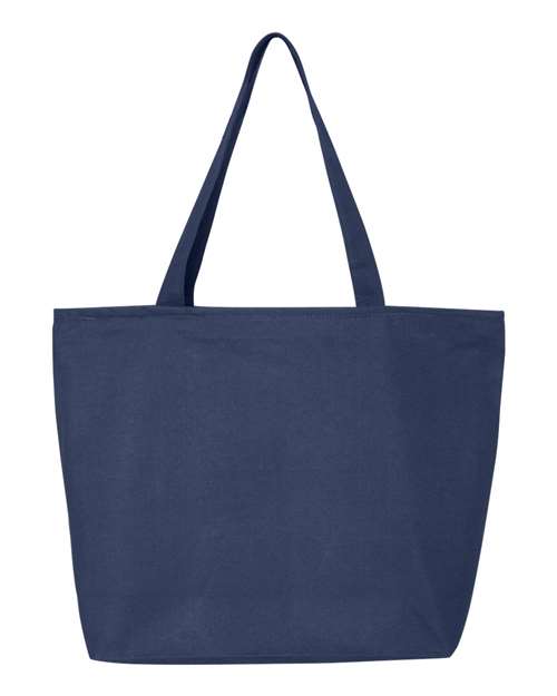 Q-Tees Q611 25L Zippered Tote - Navy - front