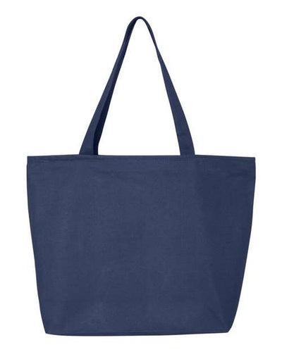 Q-Tees Q611 25L Zippered Tote - Navy - front