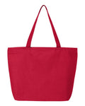 Q-Tees Q611 25L Zippered Tote - Red - back