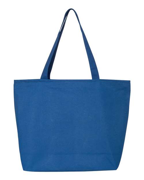 Q-Tees Q611 25L Zippered Tote - Royal - front