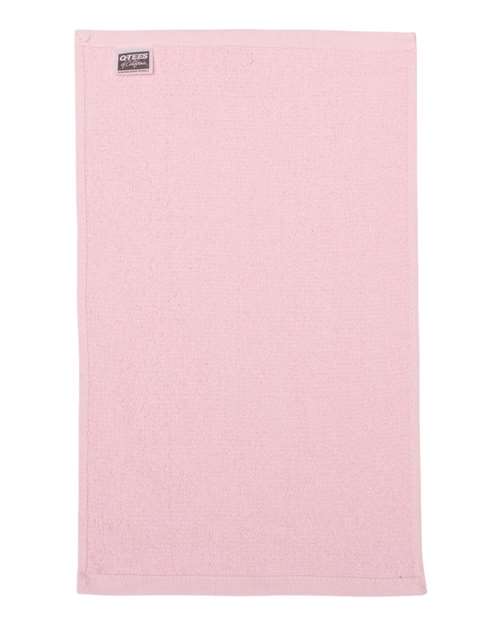 Q-Tees T18 Budget Rally Towel - Light Pink - back