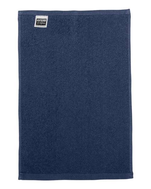 Q-Tees T18 Budget Rally Towel - Navy - back