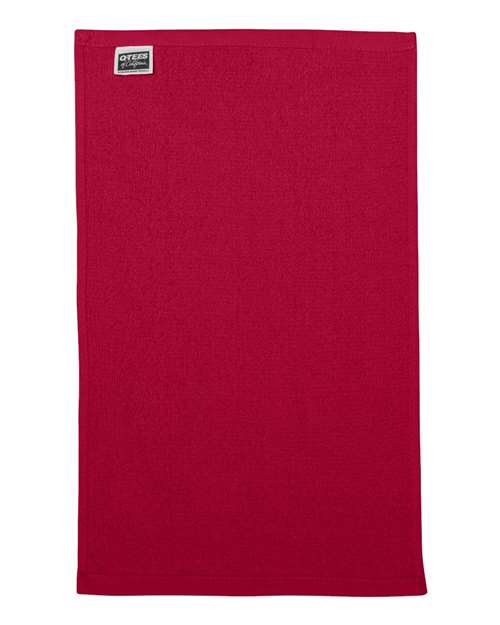 Q-Tees T18 Budget Rally Towel - Red - back