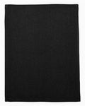 Q-Tees T600 Hemmed Fingertip Towel - Black - front