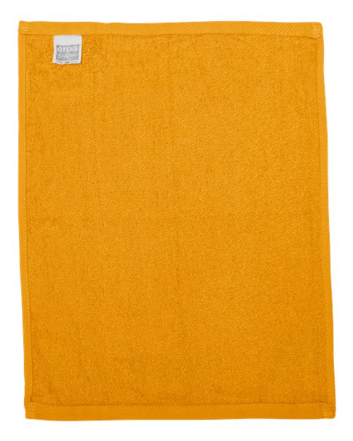 Q-Tees T600 Hemmed Fingertip Towel - Gold - back