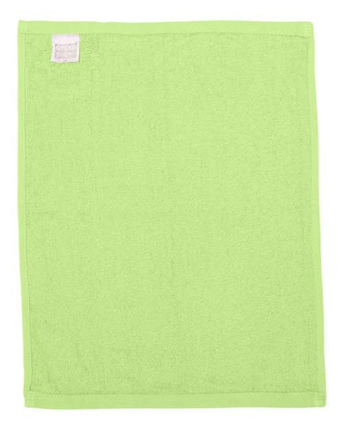 Q-Tees T600 Hemmed Fingertip Towel - Lime - back