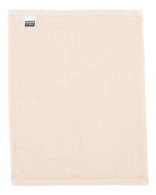 Q-Tees T600 Hemmed Fingertip Towel - Natural - back