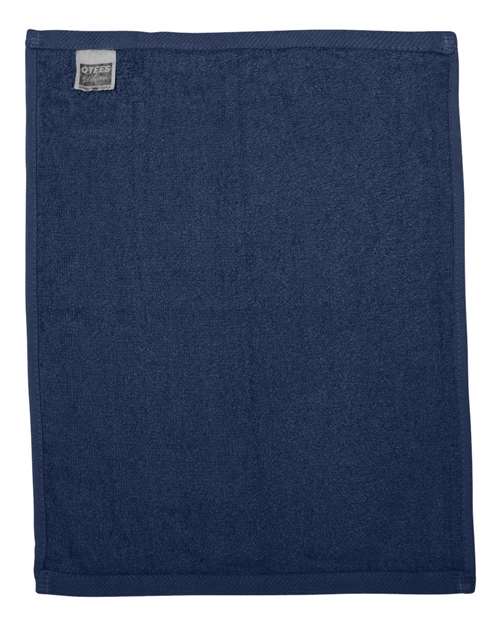 Q-Tees T600 Hemmed Fingertip Towel - Navy - back