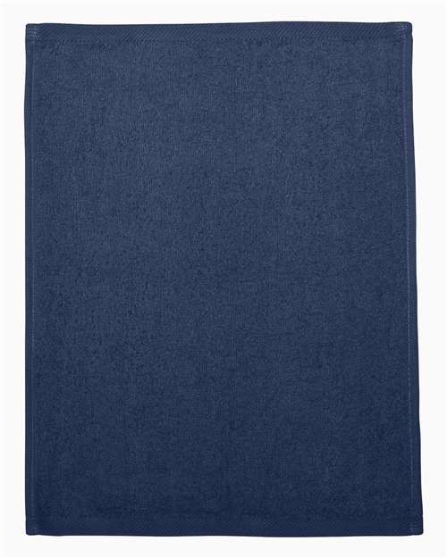 Q-Tees T600 Hemmed Fingertip Towel - Navy - front