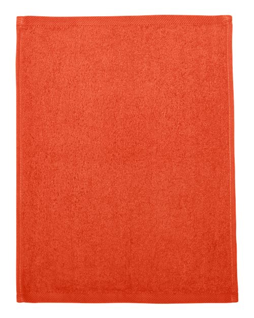Q-Tees T600 Hemmed Fingertip Towel - Orange - front