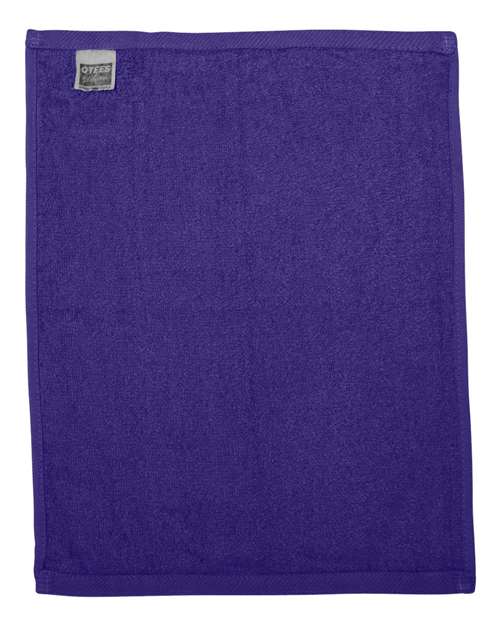 Q-Tees T600 Hemmed Fingertip Towel - Purple - back