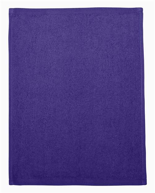 Q-Tees T600 Hemmed Fingertip Towel - Purple - front