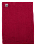 Q-Tees T600 Hemmed Fingertip Towel - Red - back