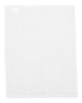 Q-Tees T600 Hemmed Fingertip Towel - White - back