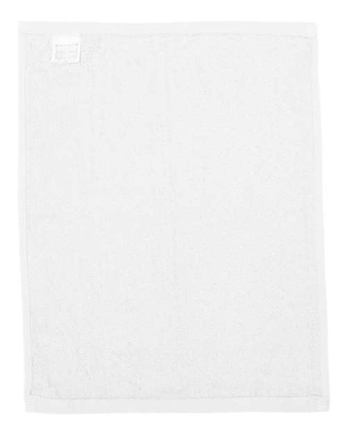 Q-Tees T600 Hemmed Fingertip Towel - White - back
