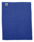 Q-Tees T600 Hemmed Fingertip Towel - Royal - back