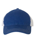 Richardson 111 Garment-Washed Trucker Cap - Royal/ White - front