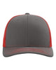 Charcoal/ Red