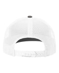 Richardson 112 Snapback Trucker Cap - Charcoal/ White - back