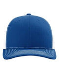 Richardson 112 Snapback Trucker Cap - Royal/ White - front