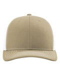 Richardson 112 Snapback Trucker Cap - Khaki/ White - front