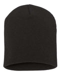Yupoong 1500KC 8 1/2" Beanie - Black - back