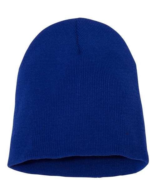 Yupoong 1500KC 8 1/2" Beanie - Royal - front