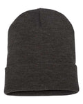 Yupoong 1501KC Cuffed Beanie - Dark Grey - back