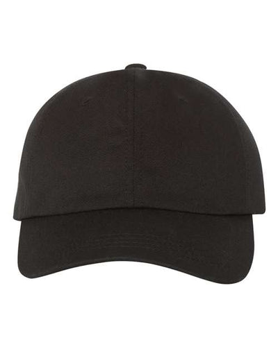 Yupoong 6245CM Classic Dad Hat - Black - front