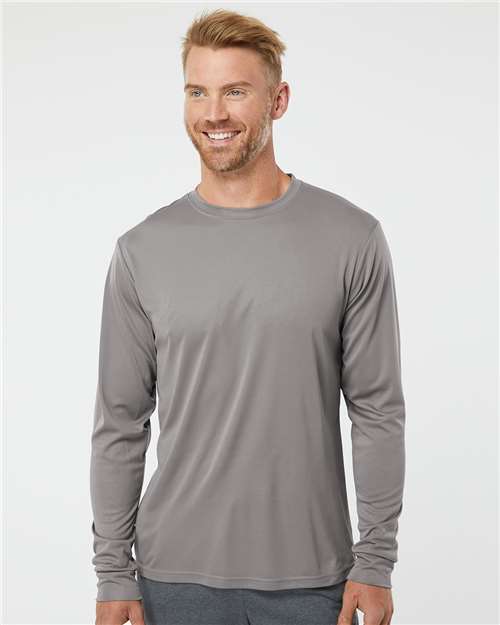 Augusta Sportswear 788 Unisex Nexgen Performance Long Sleeve T-Shirt - Graphite - model front